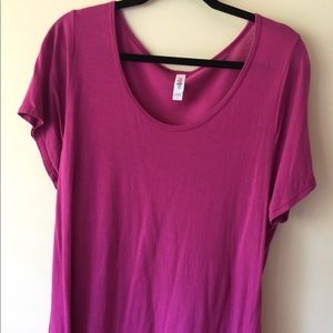 Lularoe Cranberry Mauve Classic T Shirt